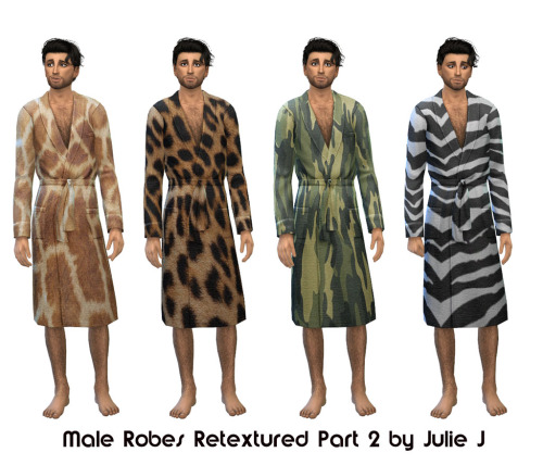 Sims 4 Male Robe Retextured Part 2 at Julietoon – Julie J