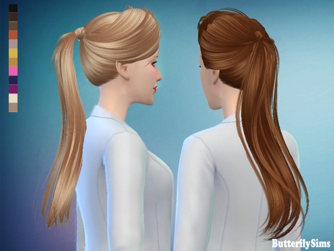 Sims 4 B fly AF hair 102 no hat by YOYO at Butterfly Sims