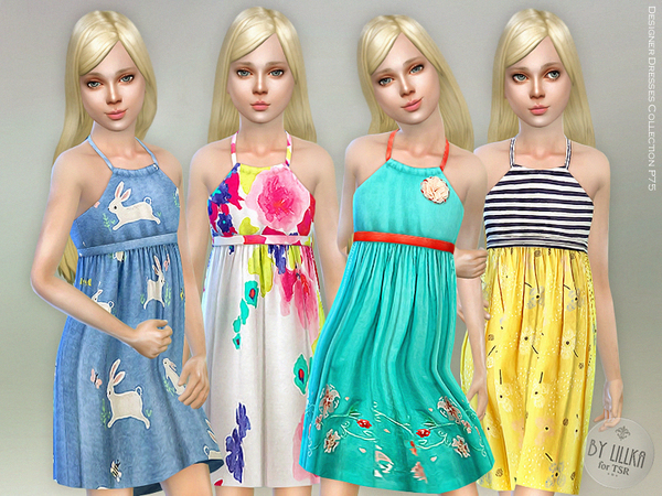 Sims 4 Designer Dresses Collection P75 by lillka at TSR