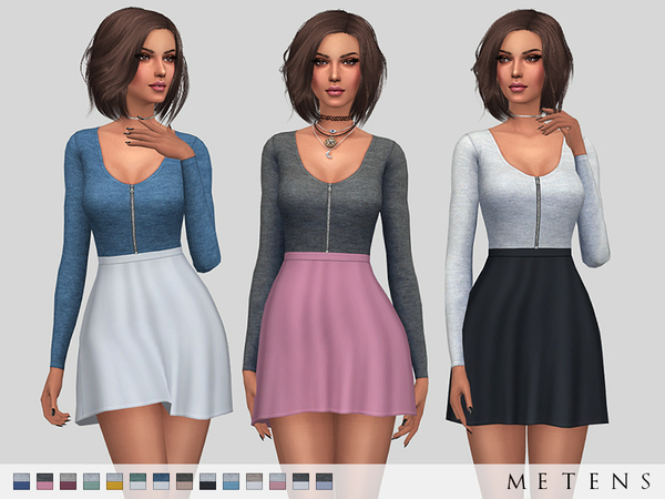 Sims 4 Melusine Dress by Metens at TSR