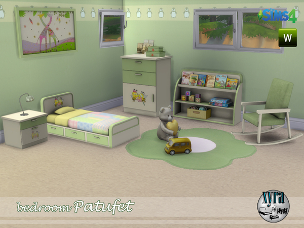Sims 4 Patufet set bedroom by xyra33 at TSR
