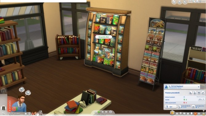 Sims 4 Functional Book Display Sims 2 conversion by AlexCroft at Mod The Sims