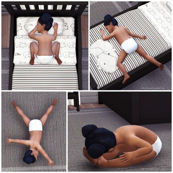 Sims 4 Silly Sleeping Toddler Poses at Onyx Sims