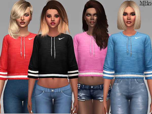 Sims 4 Athletic Goals Tops by Margeh 75 at TSR