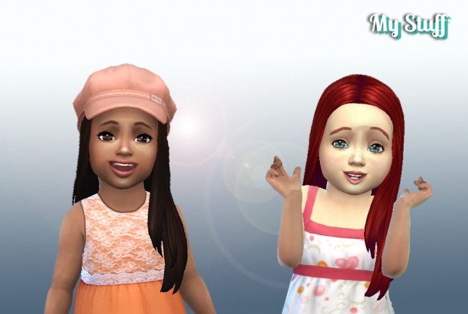 Sims 4 Glossy Hair for Toddlers at My Stuff