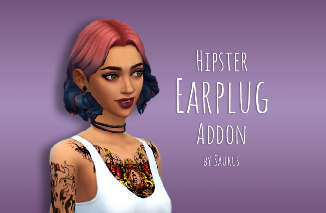 Hipster Earplug Addon by SaurusSims at Mod The Sims » Sims 4 Updates