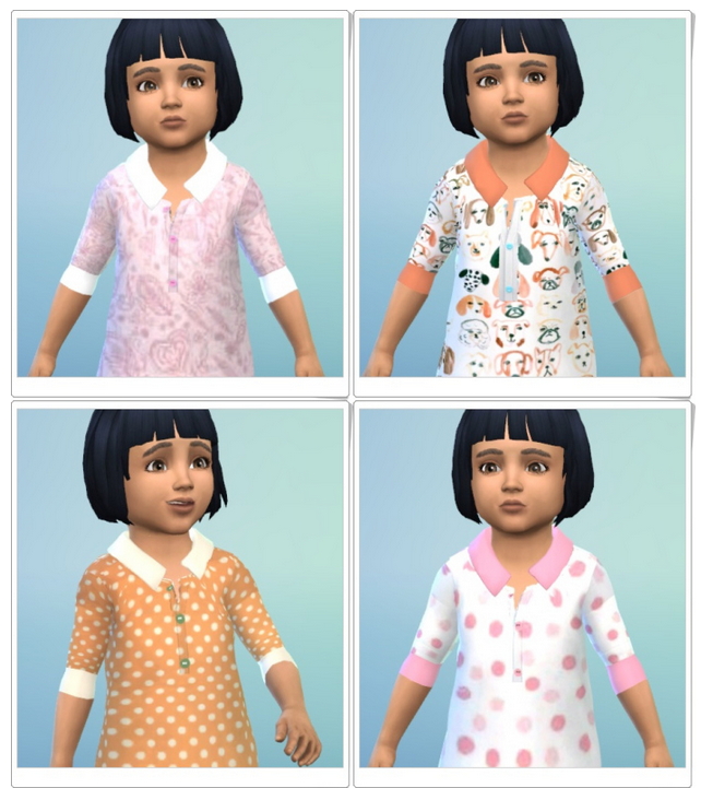 Sims 4 NigtyNight Toddler Dress at Birksches Sims Blog