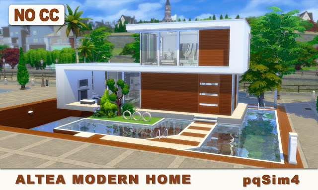 Sims 4 Altea Modern Home at pqSims4