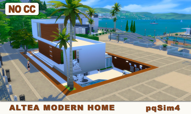 Sims 4 Altea Modern Home at pqSims4