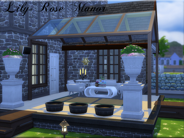 Sims 4 Lily Rose Manor by Pinkfizzzzz at TSR
