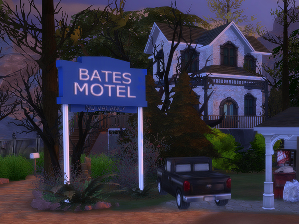 Sims 4 Bates Motel Bedroom by Angela at TSR