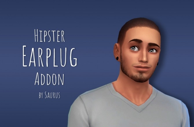 Sims 4 Hipster Earplug Addon by SaurusSims at Mod The Sims