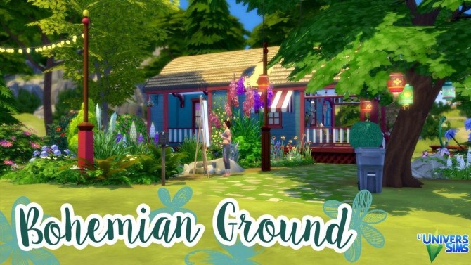 Sims 4 Bohemian Ground house by Lyrasae93 at L’UniverSims