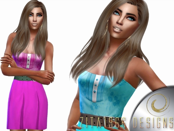 Sims 4 Cute Summer Dress by ZitaRossouw at TSR