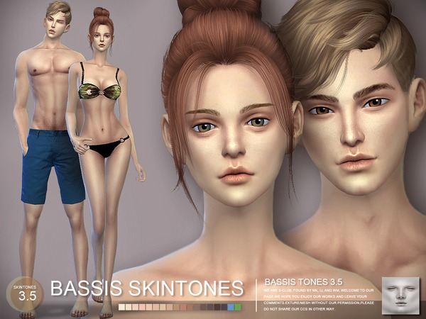 Sims 4 BASSIS ND skintones3.5 MF by S Club WMLL at TSR
