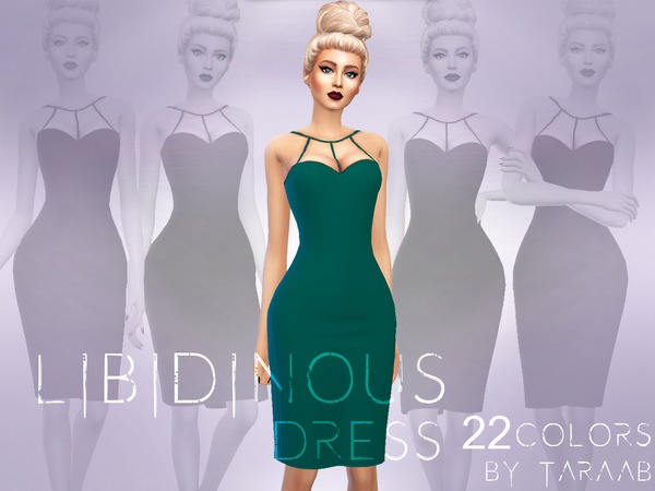 Sims 4 Libidinous Dress by taraab at TSR