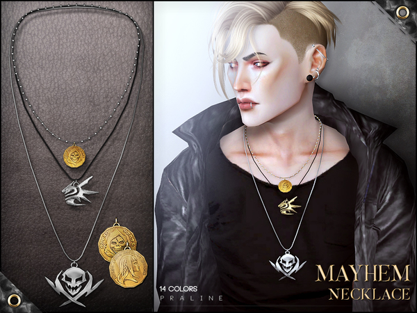 Sims 4 Mayhem Necklace by Pralinesims at TSR