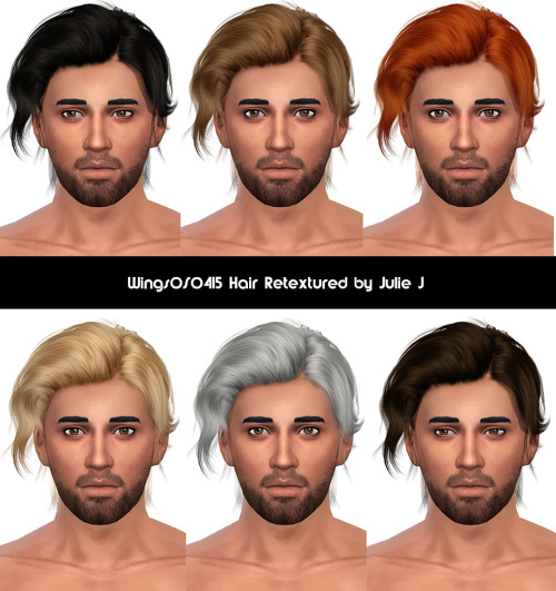 Sims 4 Wings Hair OSO415 Retextured at Julietoon – Julie J