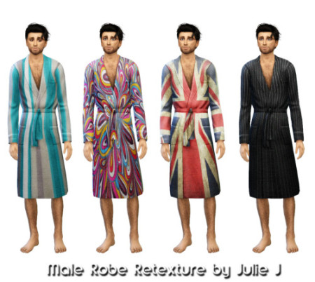 Male Robe Retextured at Julietoon – Julie J » Sims 4 Updates