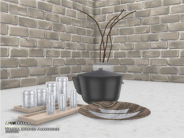 Sims 4 Variera Kitchen Accessories by ArtVitalex at TSR
