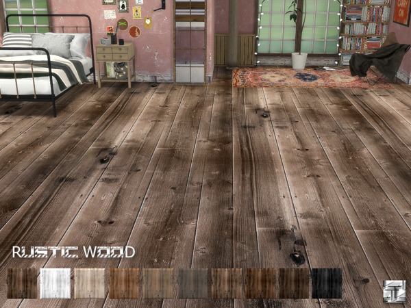 Sims 4 Rustic Wood Floors by Torque at TSR