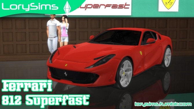 Sims 4 Ferrari 812 Superfast at LorySims