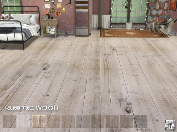 Sims 4 Rustic Wood Floors by Torque at TSR