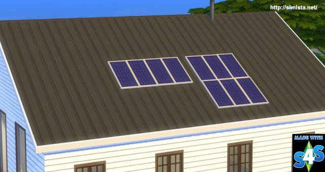 Sims 4 Domestic solar panels version 2 at Simista