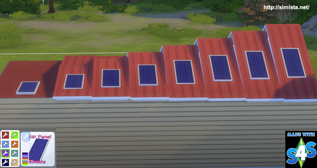 Sims 4 Domestic solar panels version 2 at Simista