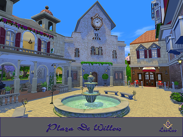 Sims 4 Plaza De Willow house by LeeLooRussia at TSR
