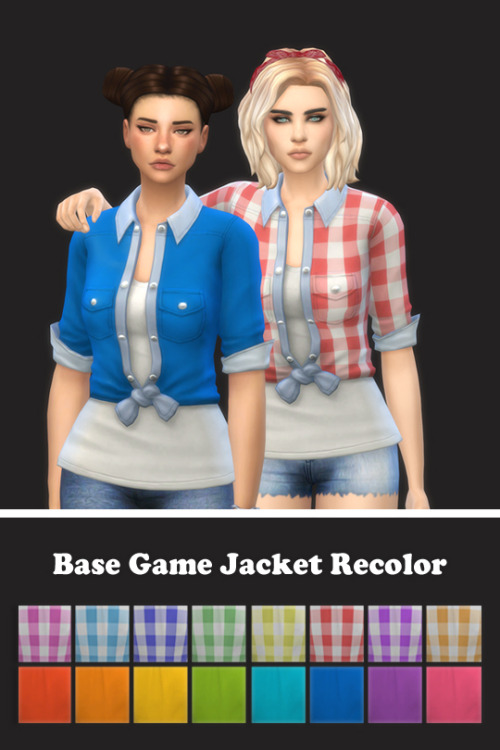 Sims 4 Base Game Jacket Recolors at Maimouth Sims4