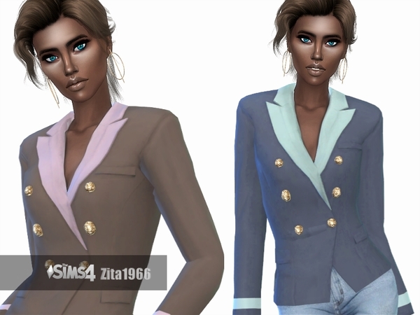 Sims 4 Fashionista jacket by ZitaRossouw at TSR
