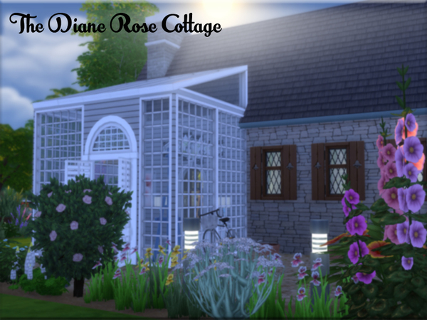Sims 4 The Diane Rose Cottage by Pinkfizzzzz at TSR