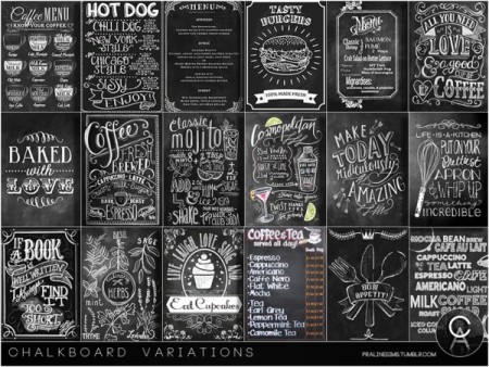 Chalkboard Variations by Pralinesims at TSR