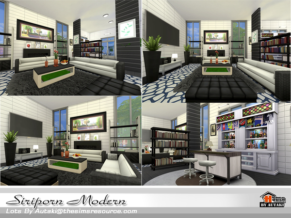 Sims 4 Siriporn Modern house by autaki at TSR