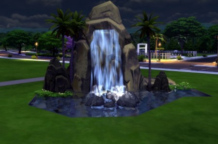 Pinnacle Rock and Waterfall by Snowhaze at Mod The Sims
