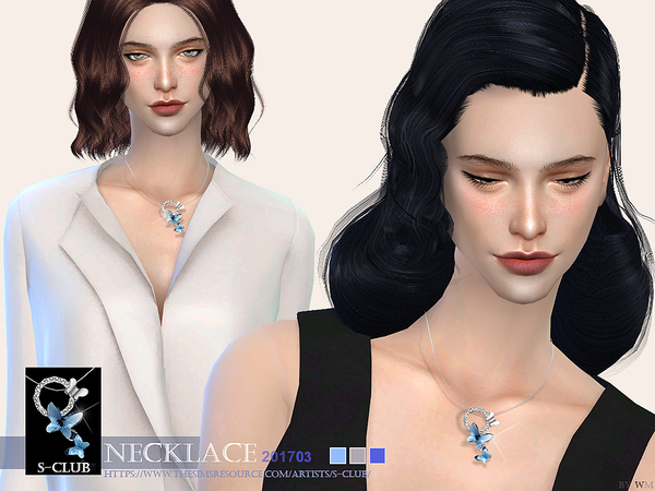 Sims 4 Necklace F 201703 by S Club WM at TSR