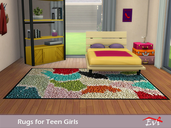 Sims 4 Rugs for Teen Girls by evi at TSR