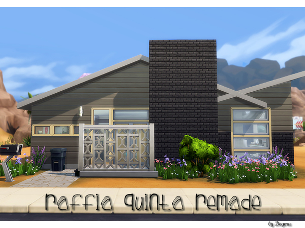 Sims 4 Raffia Quinta Remade by Degera at TSR