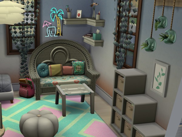 Sims 4 Crazy & colorful home by flubs at TSR