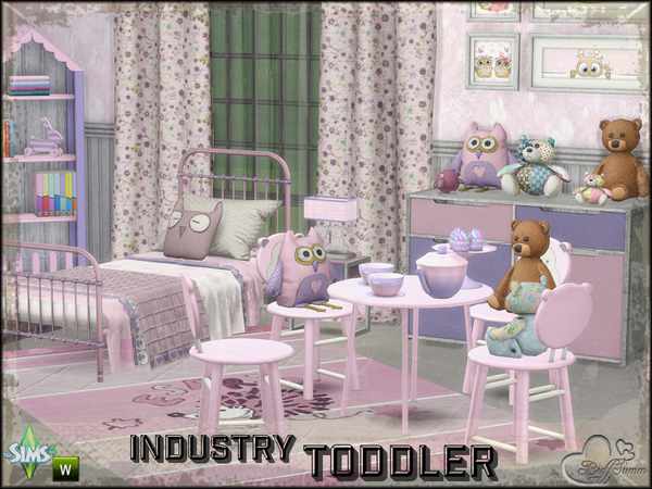 Sims 4 Toddler Room Industry by BuffSumm at TSR
