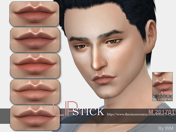 Sims 4 Lipstick M 201701 by S Club WM at TSR