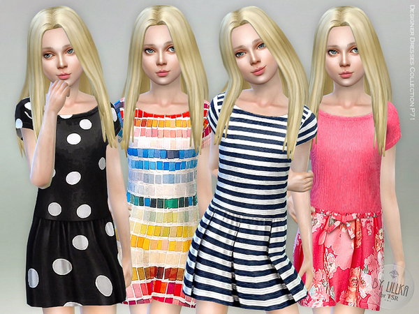 Sims 4 Designer Dresses Collection P71 by lillka at TSR