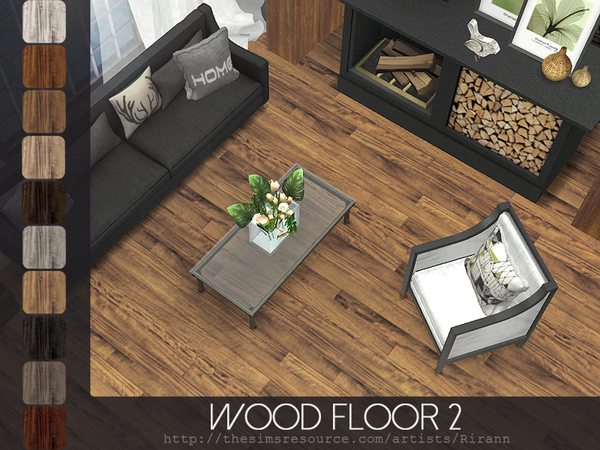 Sims 4 Wood Floor 2 by Rirann at TSR