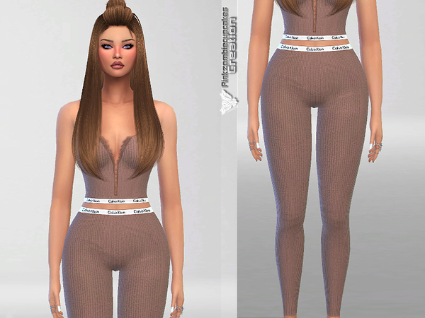 Sims 4 Lazy Sunday Designer Sleepwear Outfit by Pinkzombiecupcakes at TSR