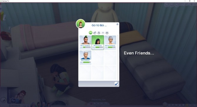 Sims 4 Send Sims to Bed by LittleMsSam