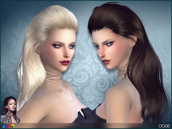Sims 4 Oasis Hair by Anto at TSR