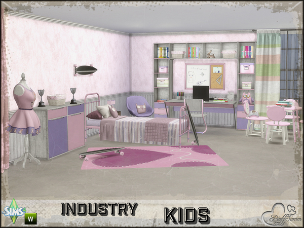Sims 4 Kids Room Industry by BuffSumm at TSR