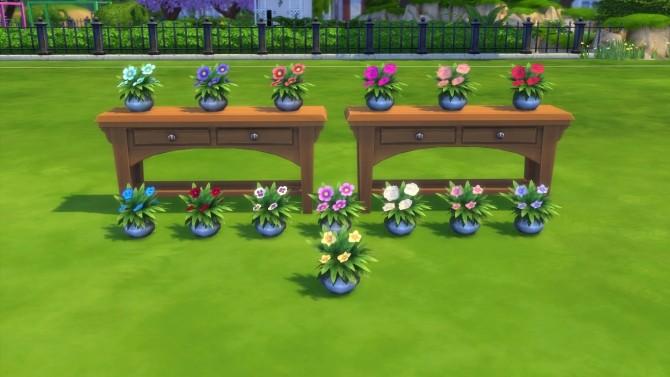 Sims 4 Fresh New Flowers for Feng Shui by Snowhaze at Mod The Sims