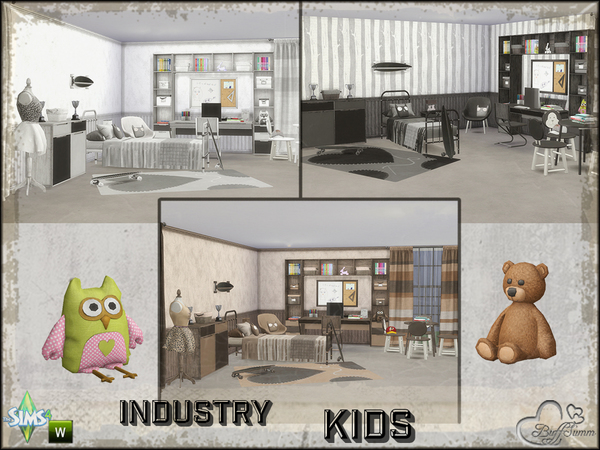 Sims 4 Kids Room Industry by BuffSumm at TSR